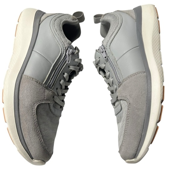 VIONIC ATHENA GREY SIDE ZIP SNEAKERS SIZE 10 - Picture 4 of 11